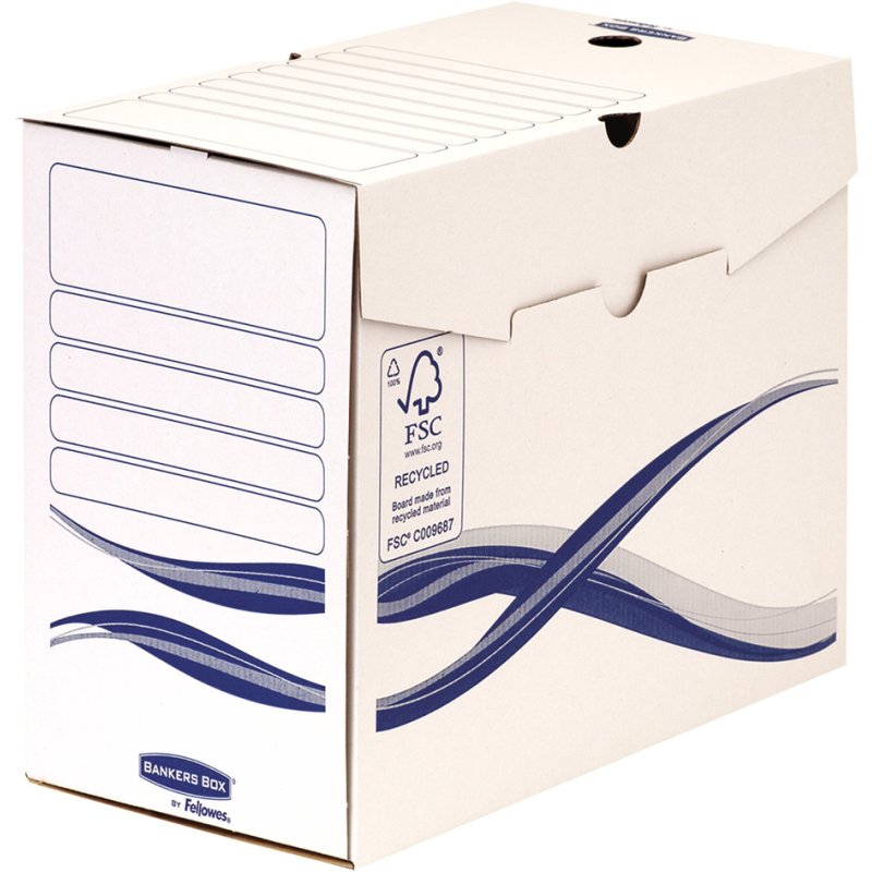 Fellowes BANKERS BOX Basic boîte d'archivage, bleu, dos 80 mm, 25 pièces