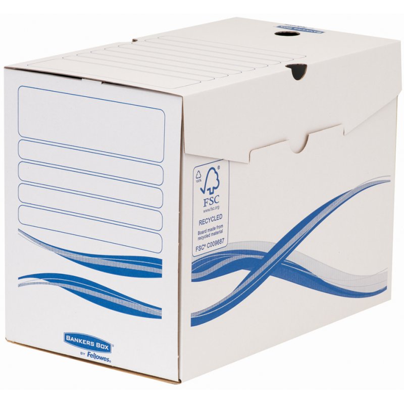 Fellowes BANKERS BOX Basic boîte d'archivage, bleu, dos 80 mm, 25 pièces