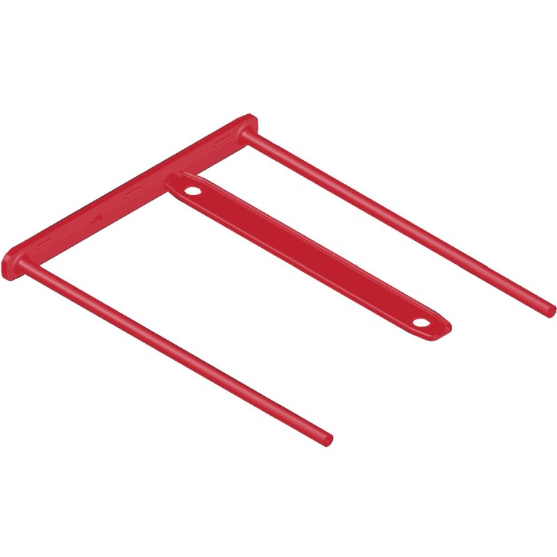 Fellowes BANKERS BOX BBD archive clips, double-sided, red, 800 sheets