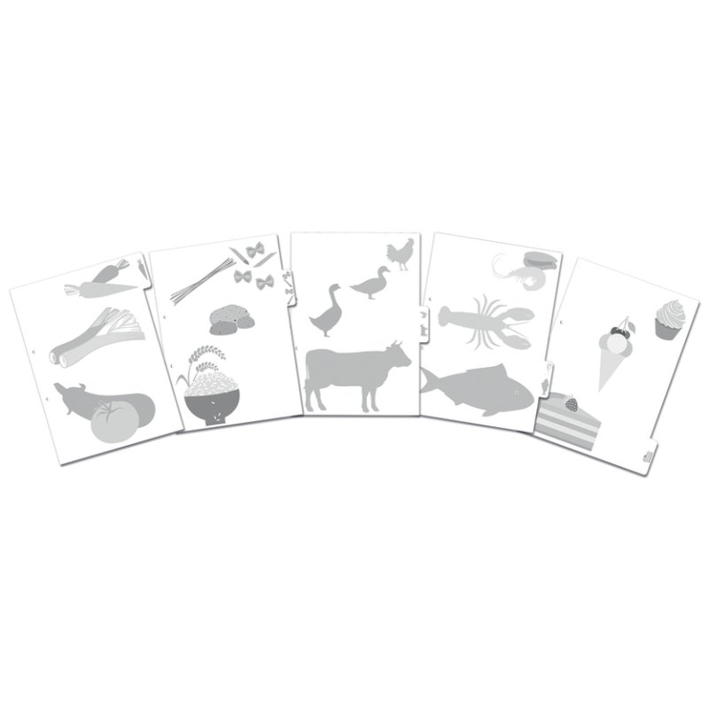 HERMA chemise de recettes Étoile de la Cuisine, A5, 70 mm, répertoire 5 parties