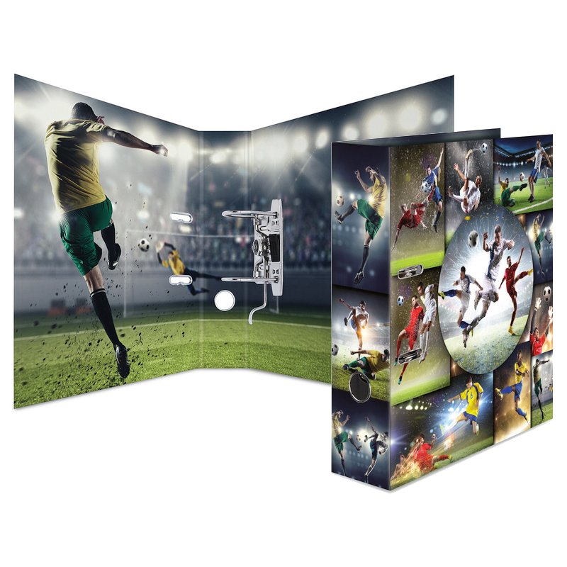 HERMA lever arch file football motif, A4, 70 mm