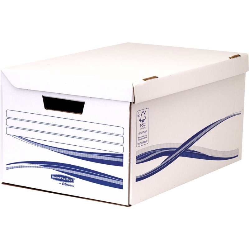 Fellowes BANKERS BOX Basic archiefdoos Maxi, blauw, A4+, 10 stuks