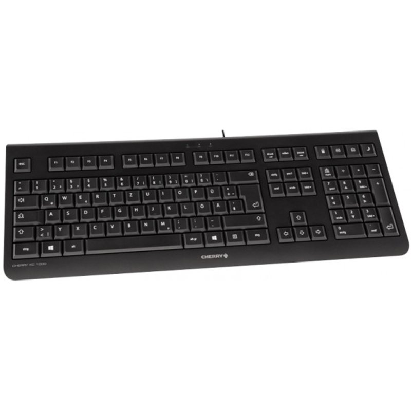 CHERRY toetsenbord KC-1000 USB, AZERTY Frans/Belgisch, bedraad, zwart