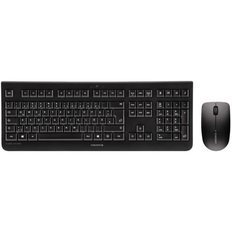 CHERRY draadloos AZERTY-toetsenbord & muis DW 3000, zwart, 10 m bereik