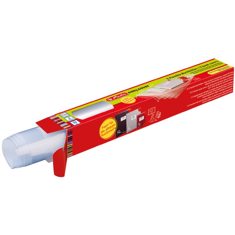 herlitz beschermhoes Easy Cover, PP, flexibel, 5 stuks