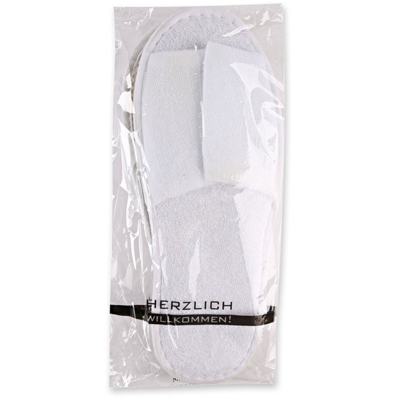 HYGONORM chaussons jetables modèle ouvert, blanc, 10 paires