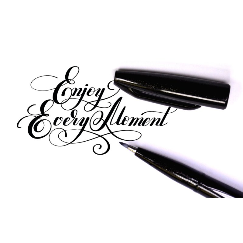Pentel PentelArts brush pen set, pointe pinceau flexible, couleurs basiques, 4 pièces