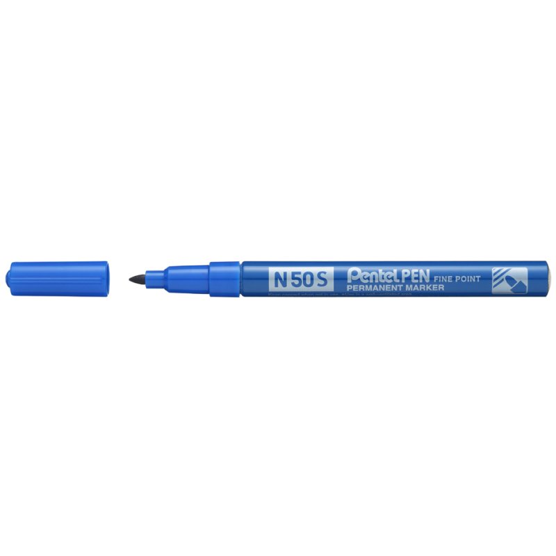 Pentel marqueur permanent N50S, rouge, 1,0 mm, boîtier aluminium