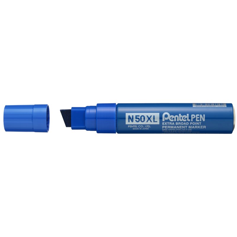 Pentel marqueur permanent N50XL, pointe biseautée large, noir, 7,0-17,0 mm