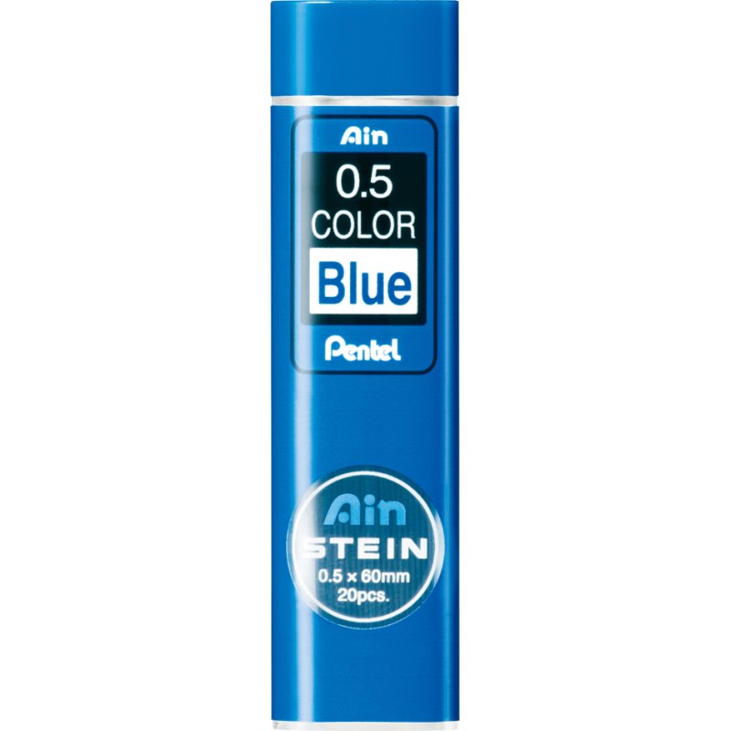 Pentel mines de crayon mécanique, 0,5 mm, rouge, effaçable, 20 pièces