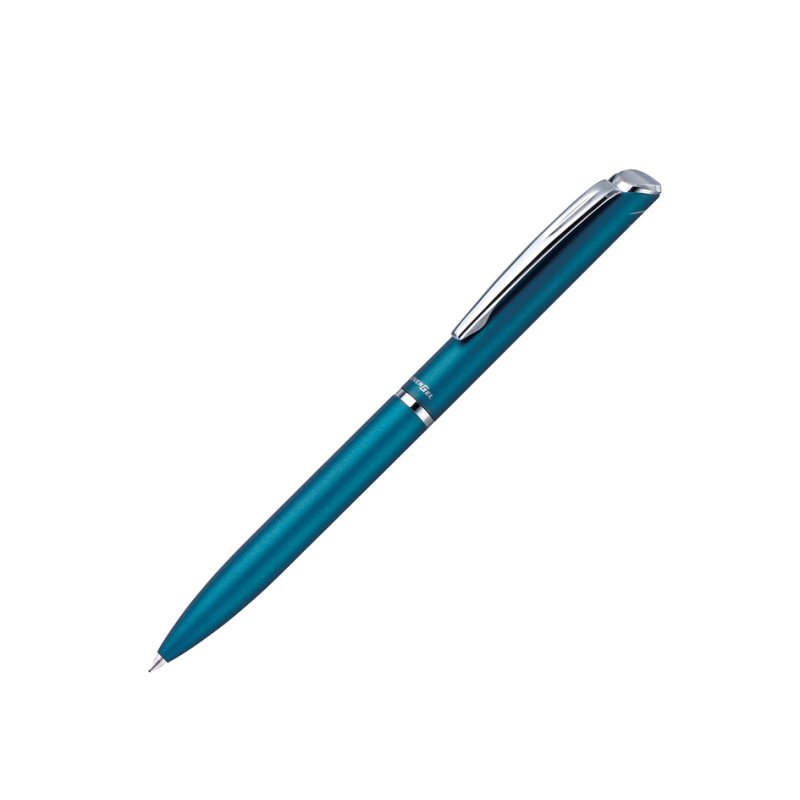 Pentel EnerGel Hi-Class gel pen, metal body, black, 15 pieces