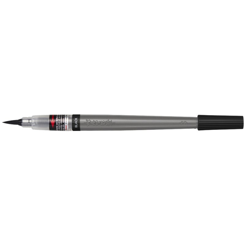 Pentel cartouche de remplacement pour Colour Brush pinceau aquarelle, noir