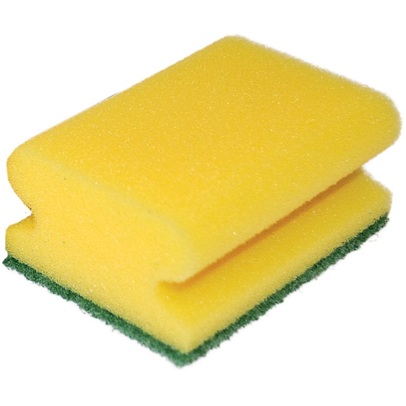 HYGOCLEAN éponge de nettoyage hygiénique Classique, jaune, 95×70 mm, 10 pièces