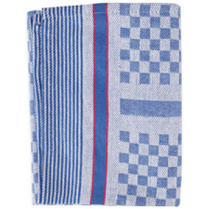 HYGOSTAR werkhanddoek, blauw-wit geruit, 900×500 mm, 10 stuks