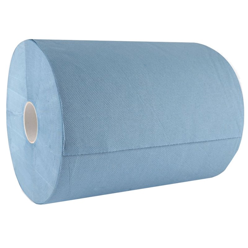 HYGOCLEAN poetspapier 2-laags, blauw, 220 × 350 mm, 2 rollen