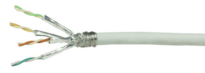 LogiLink Professional installatiekabel, categorie 6, afgeschermd, 50 meter, wit