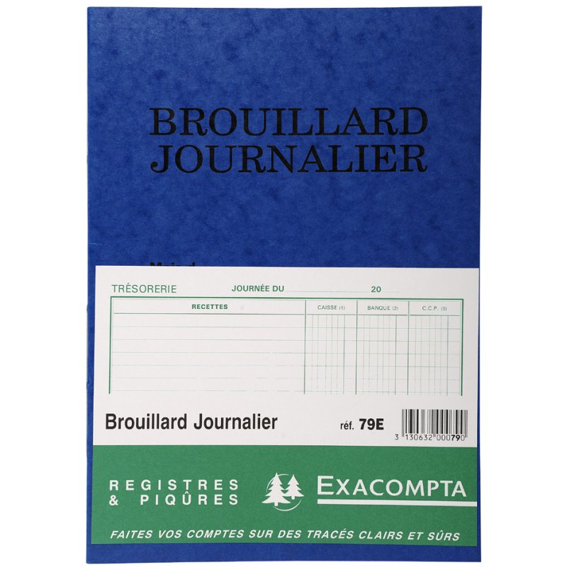 EXACOMPTA dagboek brouillard journalier, 270×195 mm, 40 pagina's