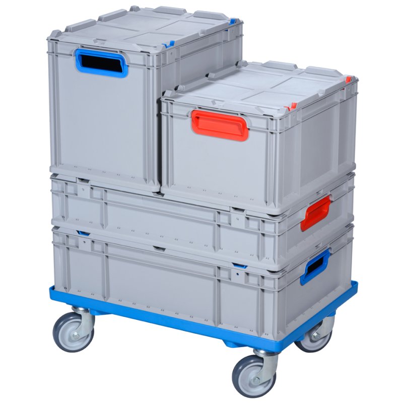 allit transportroller ProfiPlus EuroRoll 600, rood, 250 kg, 615×415×170 mm