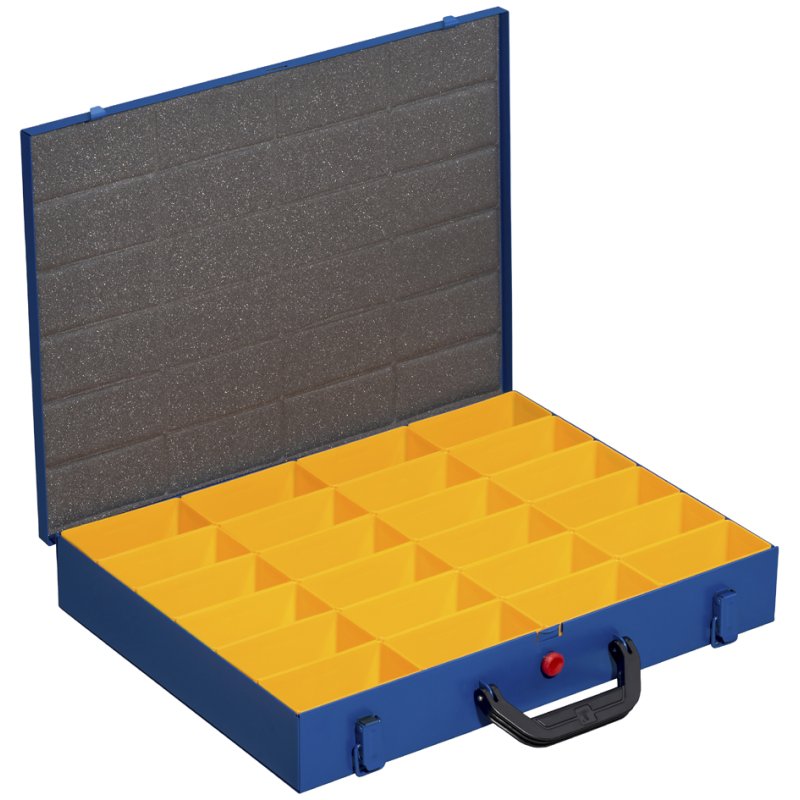 allit metalen sorteerkoffer EuroPlus Pro M 34L-14, blauw, 14 einsatzboxen
