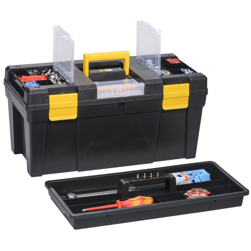 allit gereedschapskoffer McPlus Promo 23, zwart/geel, 580×280×280 mm