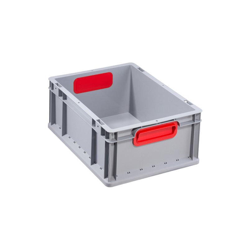 allit transportbox ProfiPlus EuroBox 412, grijs/rood, 11 liter, stapelbaar