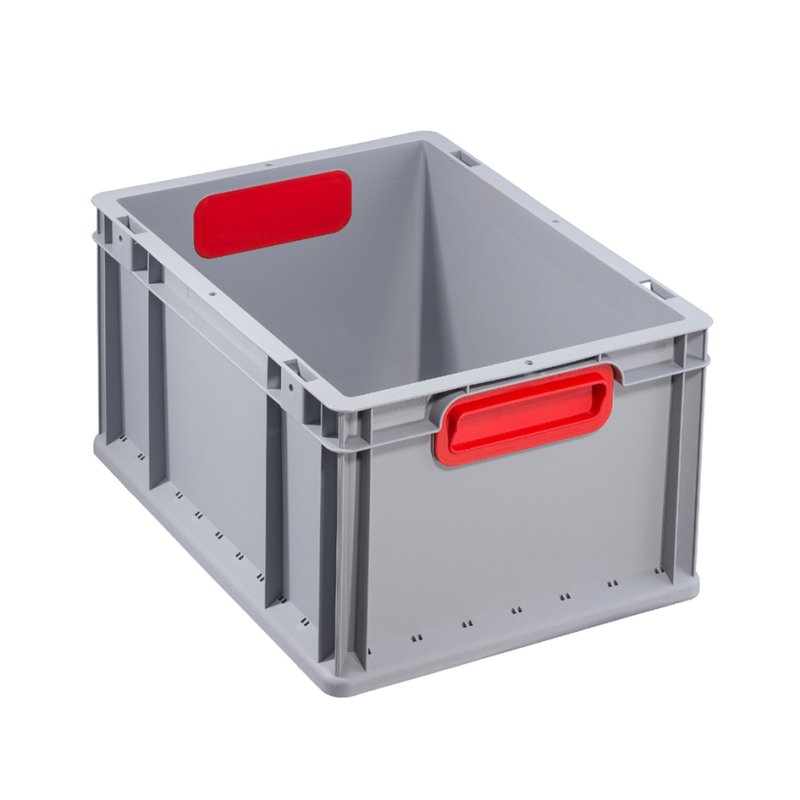 allit transportbox ProfiPlus EuroBox 412, grijs/rood, 11 liter, stapelbaar