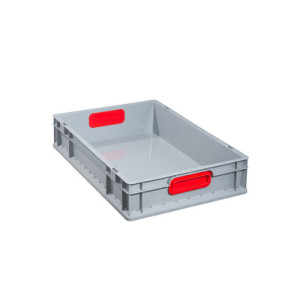 Allit transportbox ProfiPlus EuroBox 632, grijs/rood