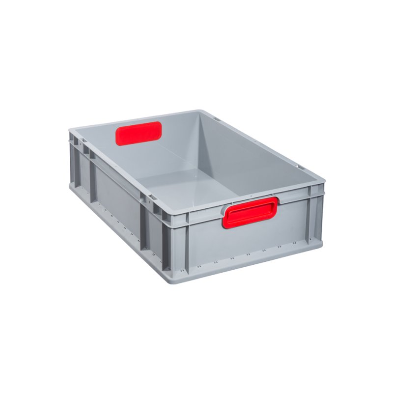 allit transportbox ProfiPlus EuroBox 617, grijs/rood, 34 liter, 600×400×170 mm
