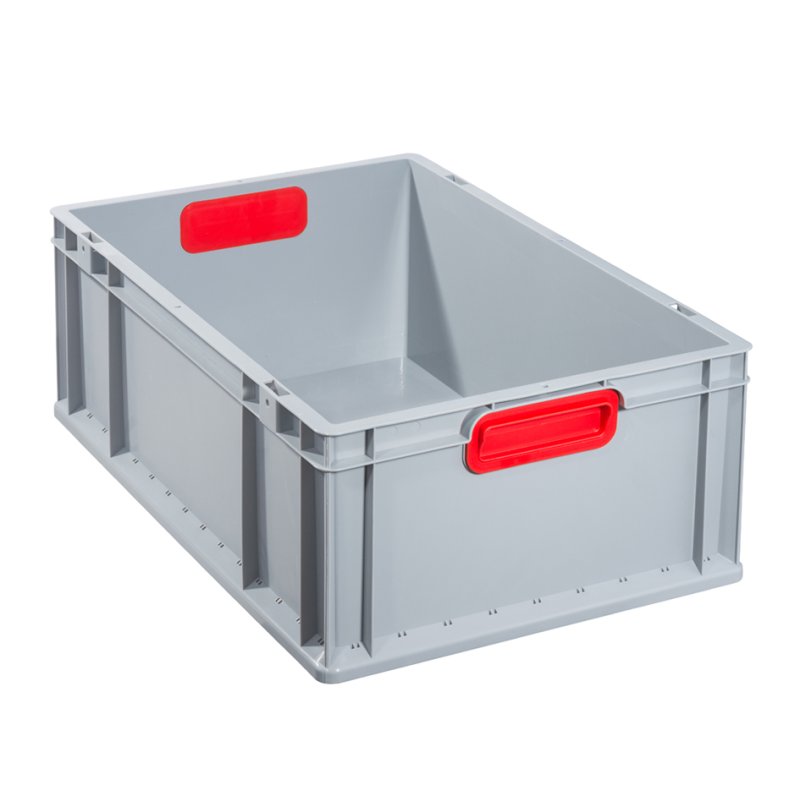 allit transportbox ProfiPlus EuroBox 617, grijs/rood, 34 liter, 600×400×170 mm