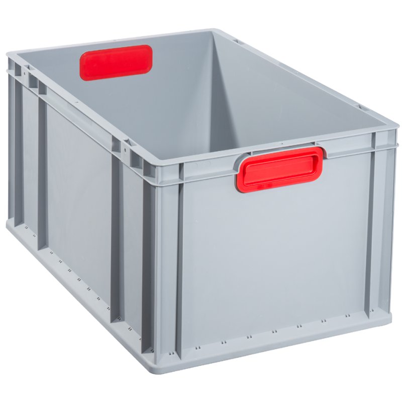allit transportbox ProfiPlus EuroBox 617, grijs/rood, 34 liter, 600×400×170 mm