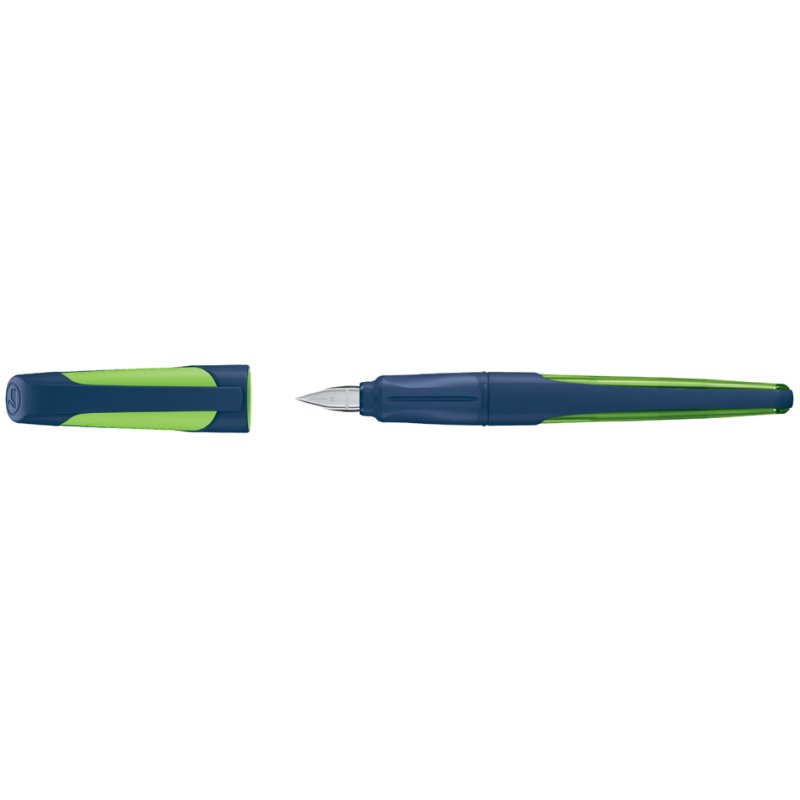 STABILO stylo-plume EASYbuddy M, droitier, noir/vert pomme