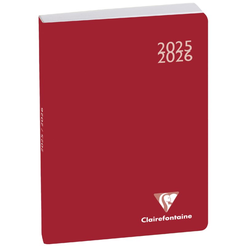 Clairefontaine agenda scolaire Work & After 2025/2026, rouge, 100×150 mm