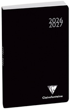Clairefontaine schoolagenda Work & After 2025/2026, zwart, 100×150 mm