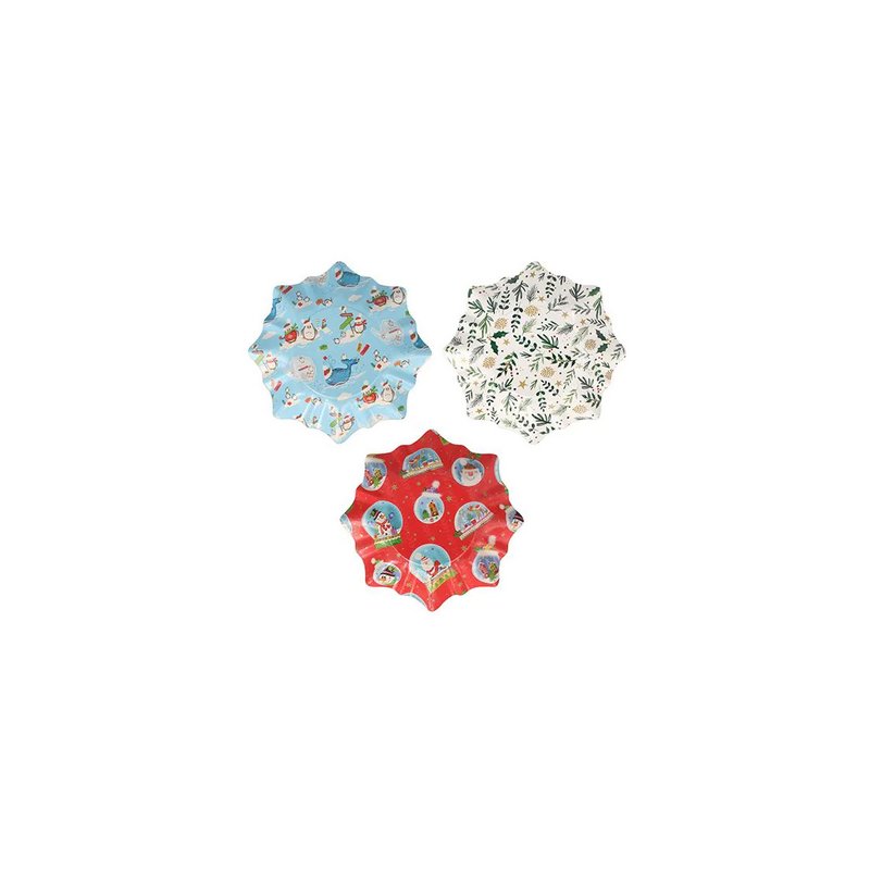 STARPAK star-shaped advent board, diameter 280 mm, multicoloured print, 2 pieces