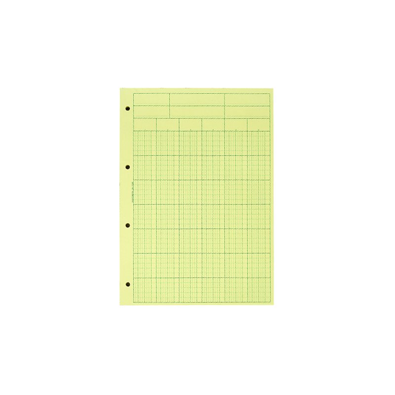 EXACOMPTA bloc comptable, 297 × 210 mm, 6 colonnes, jaune
