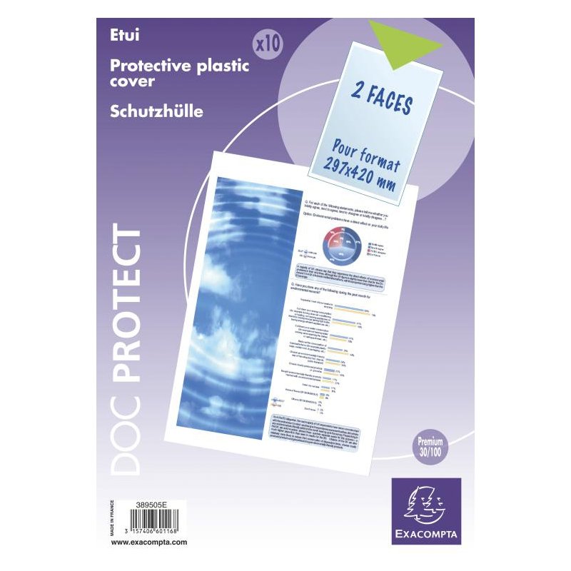 EXACOMPTA beschermhoezen Doc Protect, A5, kristalhelder, 10 stuks