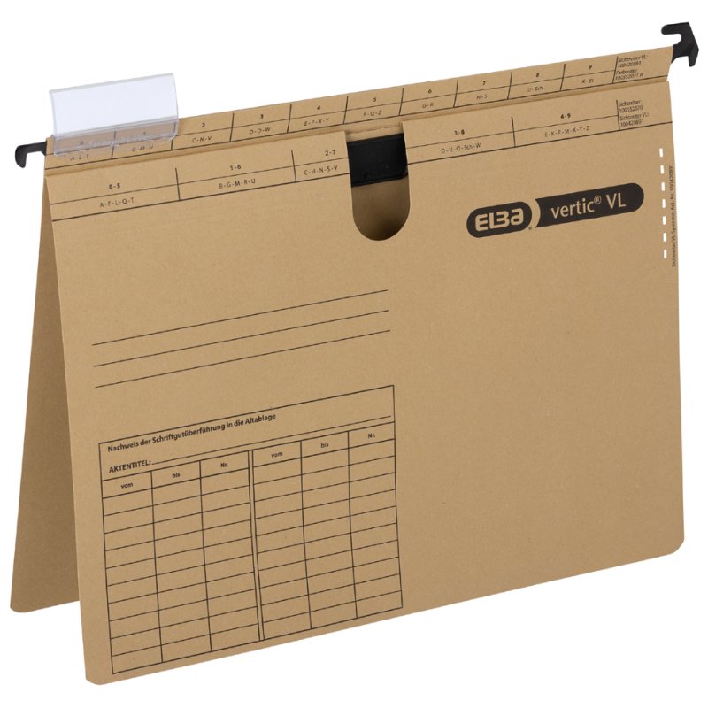 ELBA hangmappen kraftkarton 230 g/m², natuurbruin, 318×245 mm, 25 stuks