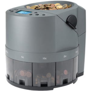 Safescan euromuntentelmachine 1450, donkergrijs, 500 munten per minuut