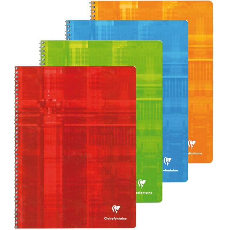 Clairefontaine Bloc-notes à spirales, quadrillé 5×5 mm, 240×320 mm, 180 pages