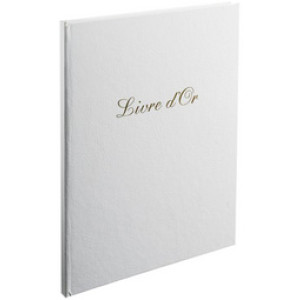 EXACOMPTA gastenboek Livre d'Or, 270×220 mm, wit, 100 pagina's