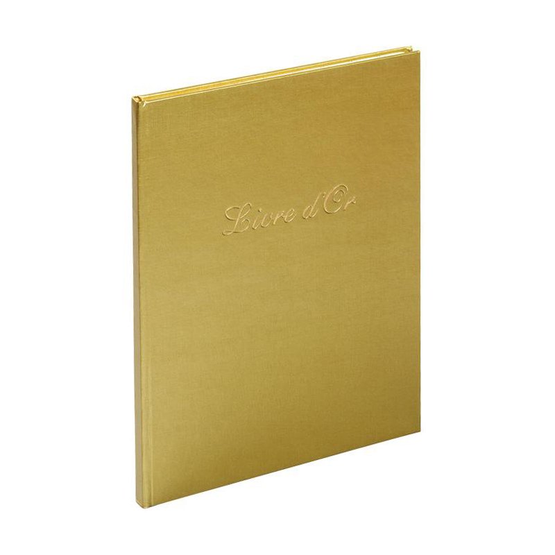 EXACOMPTA gastenboek Livre d'Or, goud, 270 × 220 mm, 100 pagina's