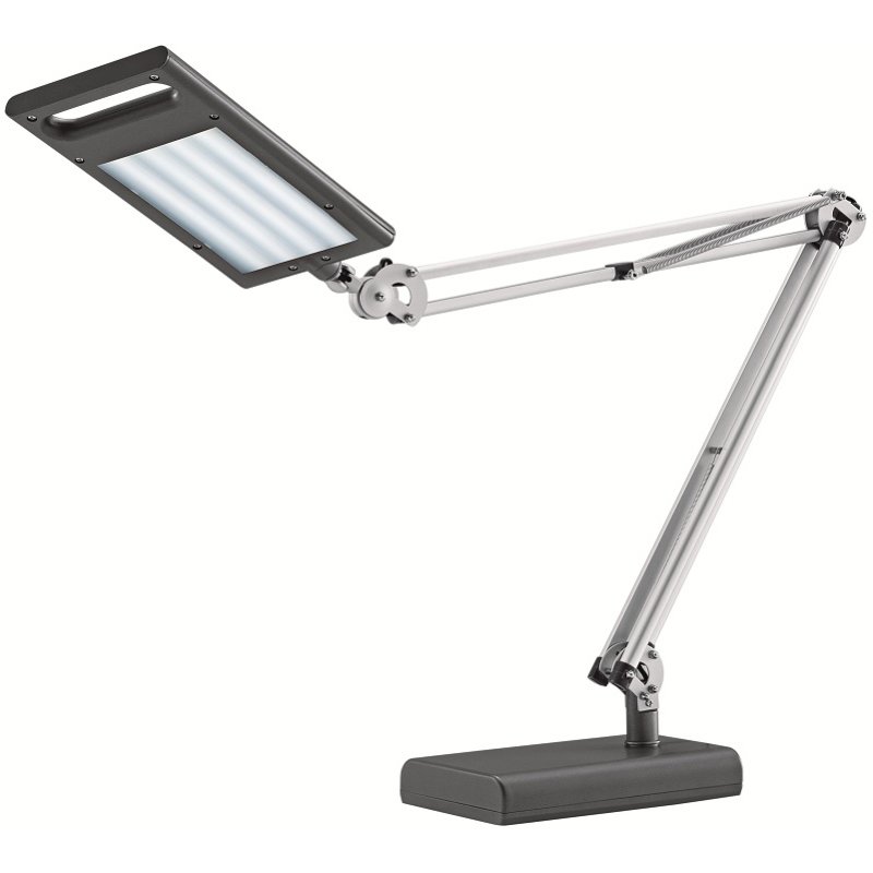 Hansa Lampe de bureau LED 4 Work, pied et pince, anthracite, 9,5W