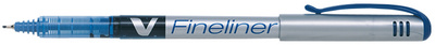 PILOT fineliner V pen, blauw, 0,5 mm, met clip