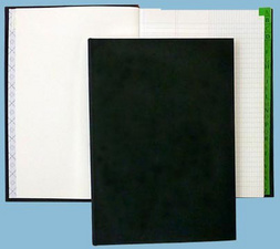 ELVE kaartsysteem register, 360 × 230 mm, zwart, 200 pagina's