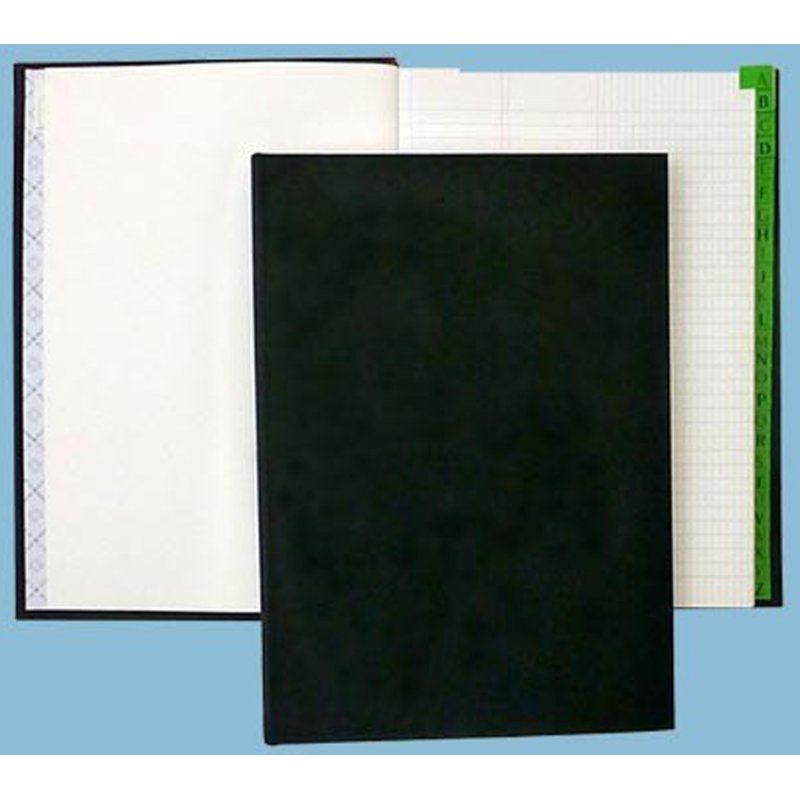 ELVE agenda à feuillets mobiles avec marges, 297×210 mm, 200 pages, couverture rigide noire