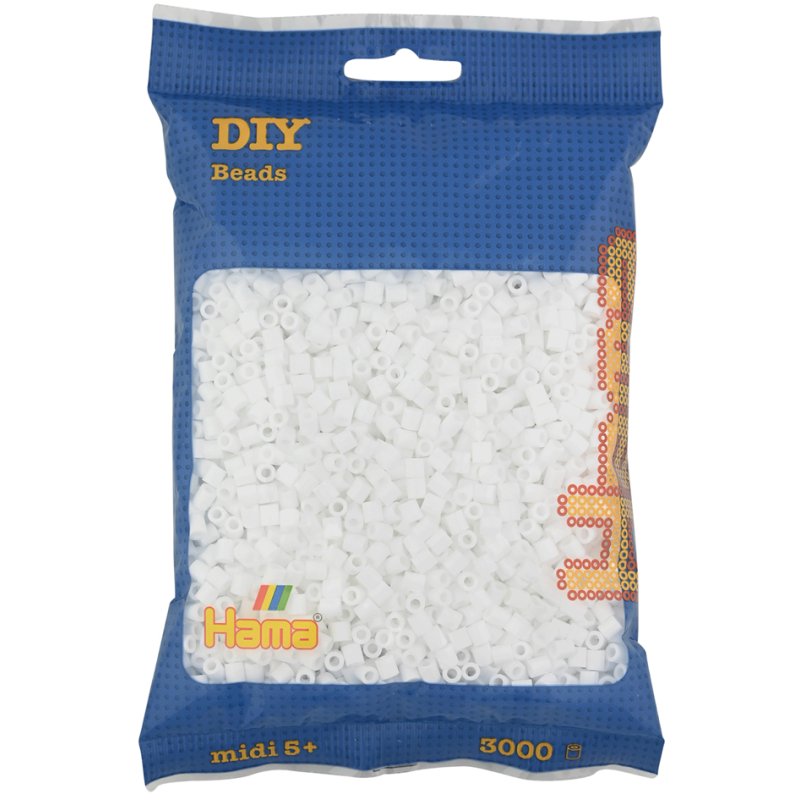 Hama perles à repasser taille moyenne, rouge, 5,0 mm, 3.000 pièces