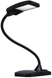 Hansa LED-bureaulamp Twist, zilver, dimmbaar, USB-aansluiting