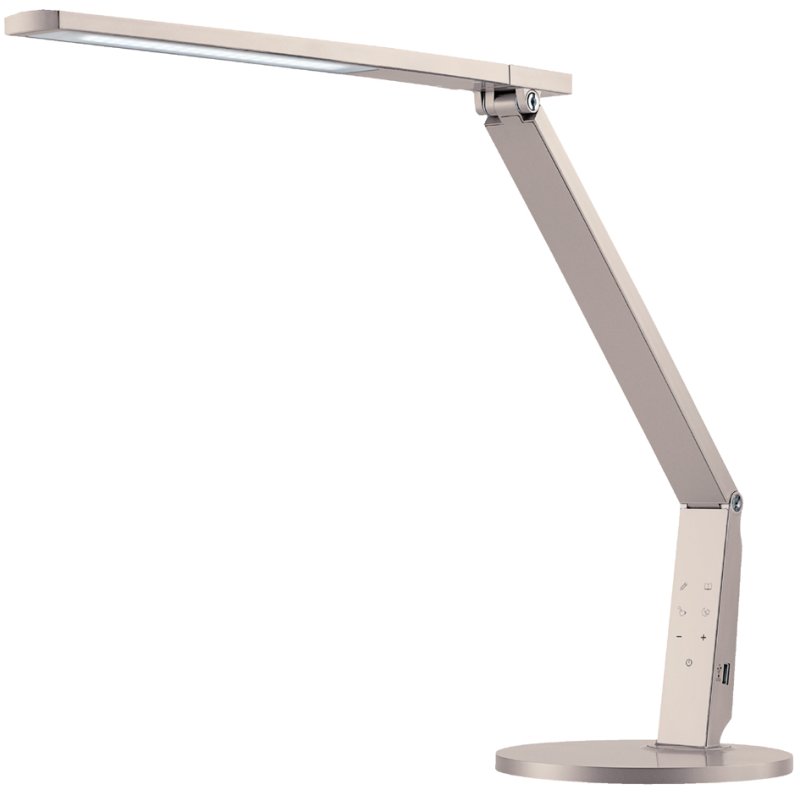 Hansa Lampe de bureau LED Vario Plus, champagne, gradable, connexion USB