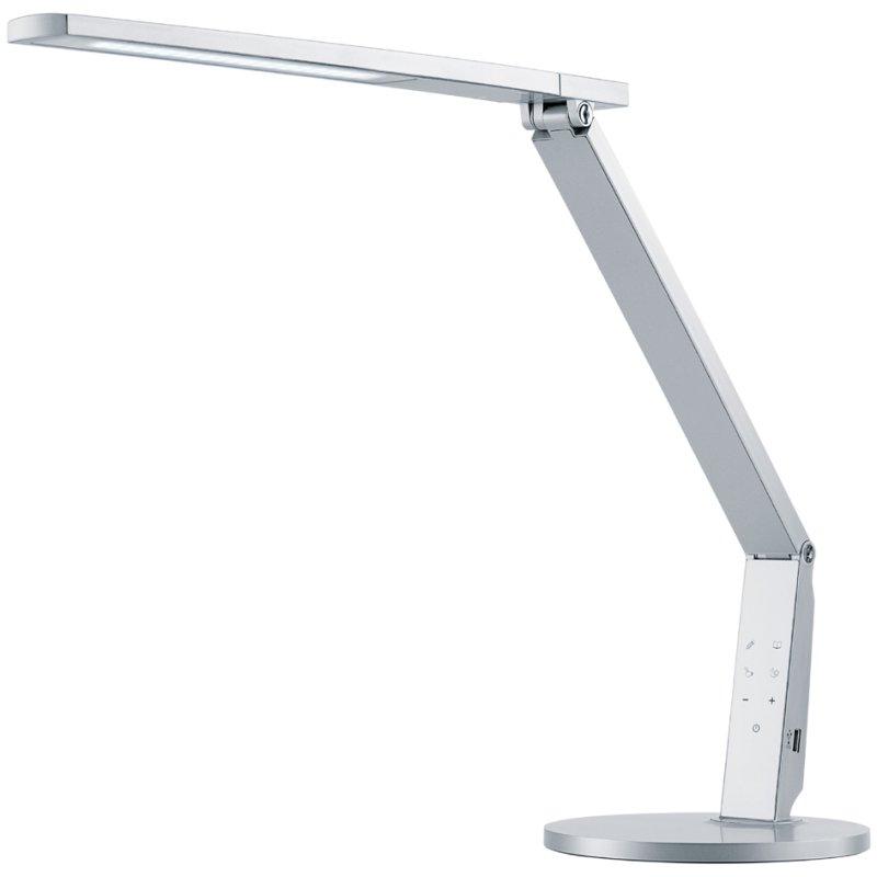Hansa Lampe de bureau LED Vario Plus, champagne, gradable, connexion USB