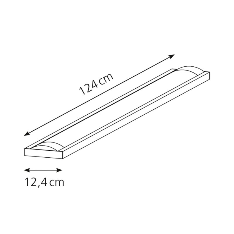 Hansa Luminaire LED plafond 40-124, gris clair, 41 W, 3000 lumens